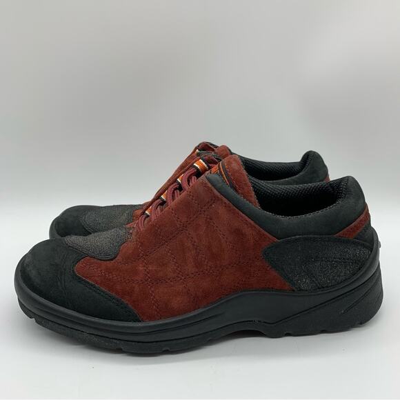 Harley-Davidson Lace Up Motorcycle Riding Sneakers Burnt Red Suede Women's Sz 7 - Picture 7 of 12